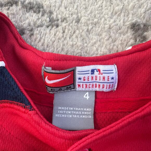 Nike MLB St. Louis Cardinals Button Down Jersey Size 4 - Picture 4 of 7